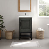 Modern Bathroom Vanity with Ceramic Basin and Faucet-BV