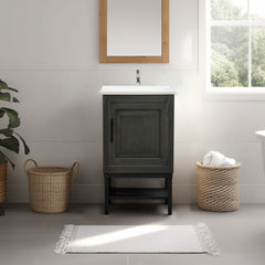 Modern Bathroom Vanity with Ceramic Basin and Faucet-BV