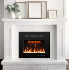 Recessed Electric Fireplace Inserts with 3 Flame&Top Light Color-EFG