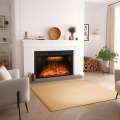 Recessed&Built in Wall Electric Fireplace with Adjustable Top Light&Flame Speed-EFT