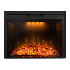 Recessed&Built in Wall Electric Fireplace with Adjustable Top Light&Flame Speed-EFT